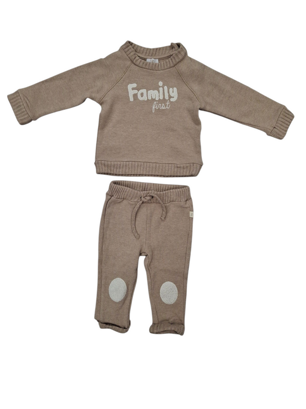 jogger set misto cotone neonato