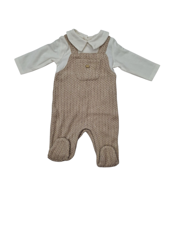 Tutina in interlock di misto cotone neonato