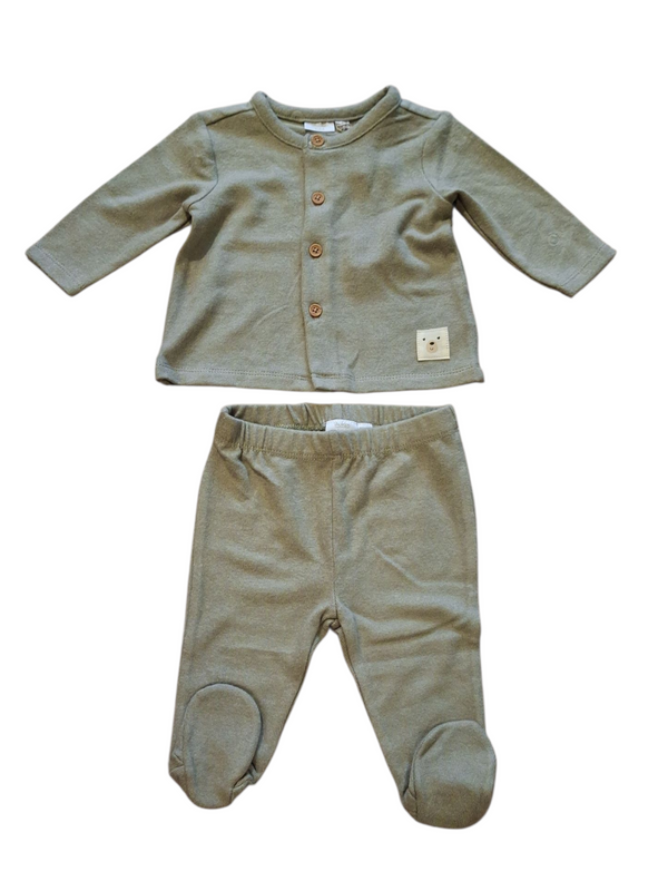 tutina 2 pz tessuto morbido neonato