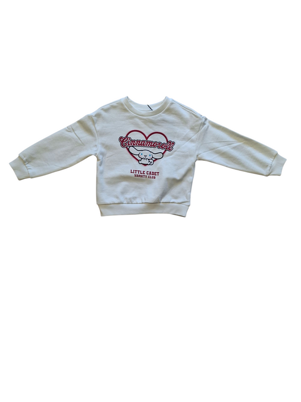 Felpa in misto cotone bambina