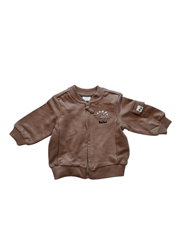 Felpa full zip neonato