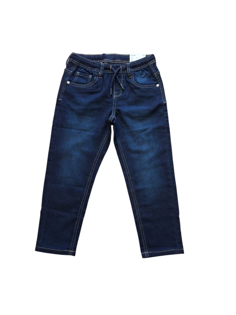 Jogger in denim di misto cotone bambino