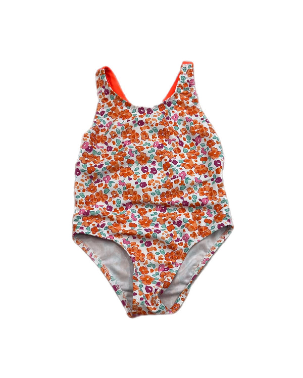 Costume intero a fiori neonata