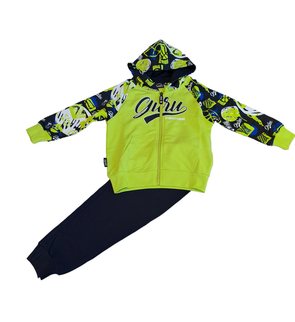 Tuta con zip e cappuccio