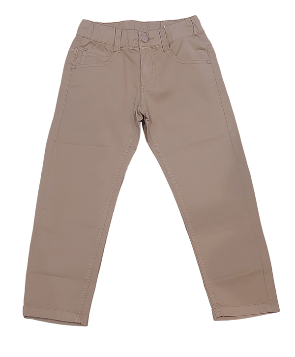 Pantalone cotone beige