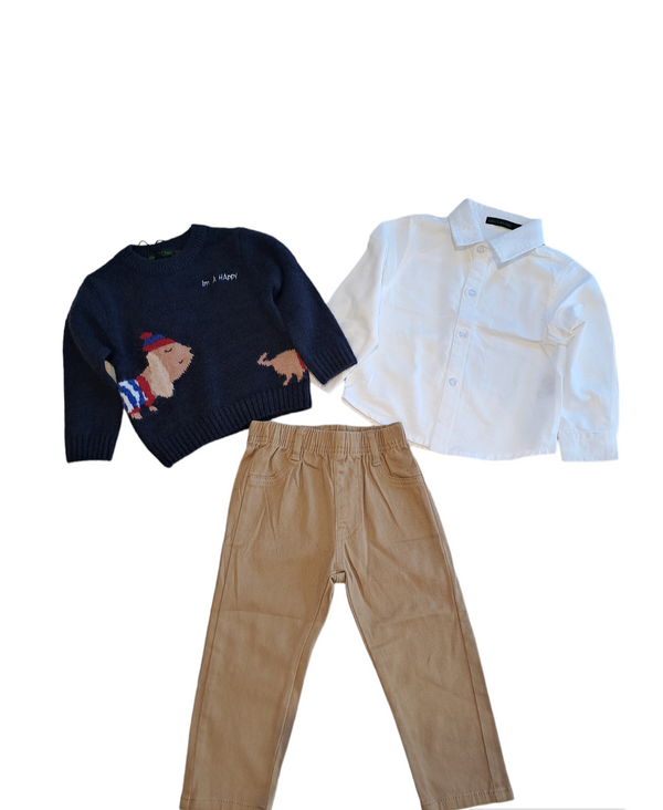 Completo 3 pezzi con camicia