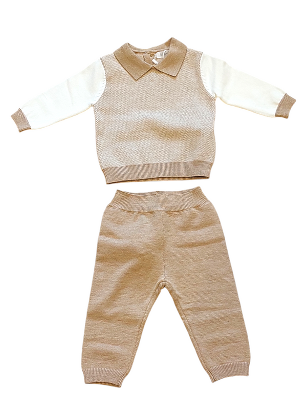 Completo in maglia con colletto