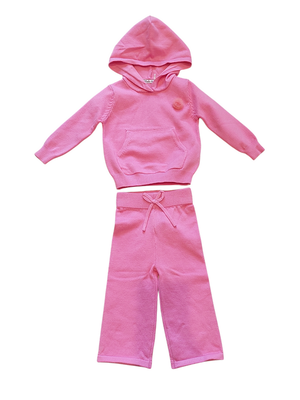 Completo in maglia con cappuccio