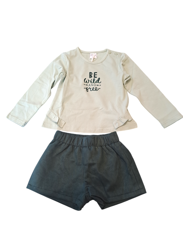 Completo con shirt felpata