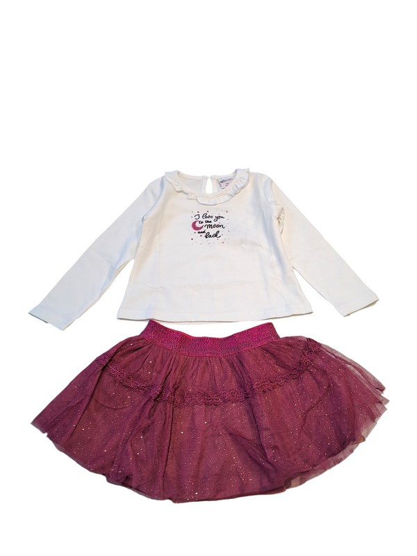 Completo con gonna in tulle