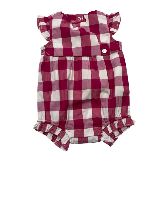 Pagliaccetto in denim di puro cotone neonata
