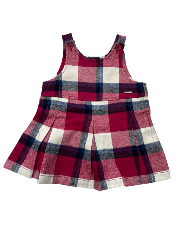 Vestito in flanella di cotone neonata