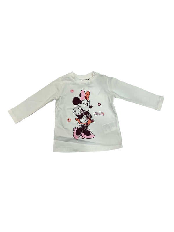 T-shirt in jersey di cotone stretch neonata