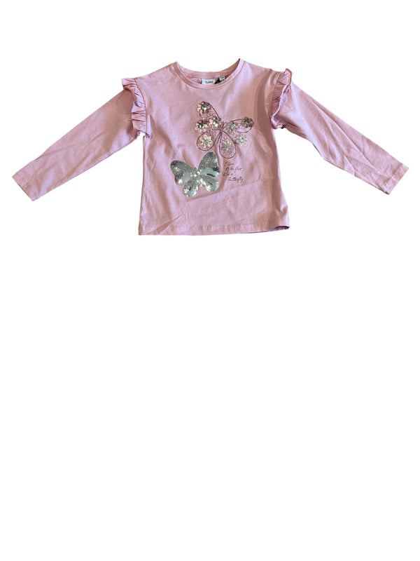 T-shirt in jersey di cotone stretch bambina