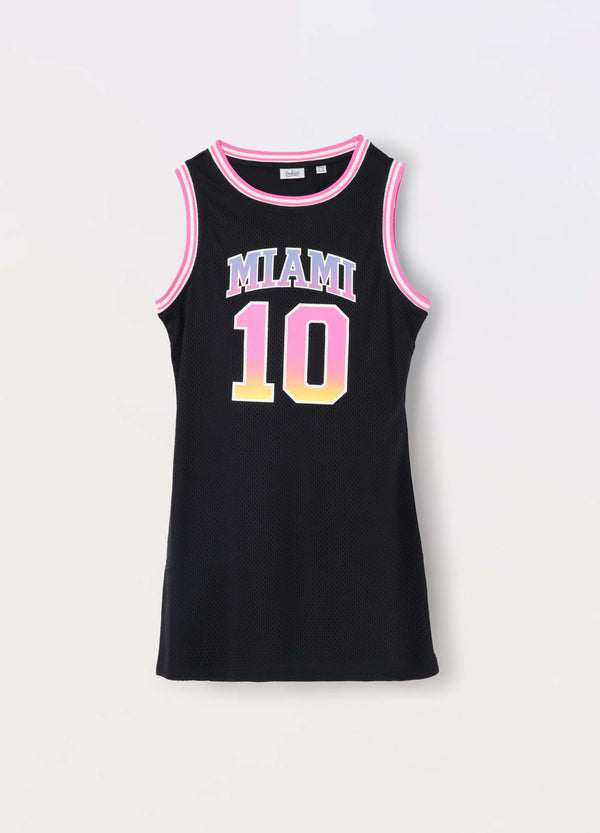 Vestito smanicato mesh ragazza