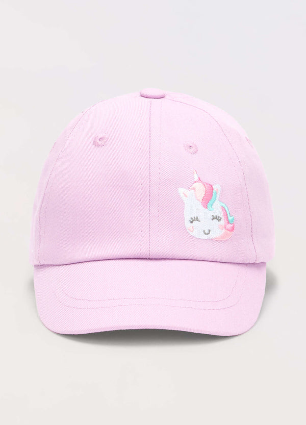 Cappello da baseball in puro cotone neonata