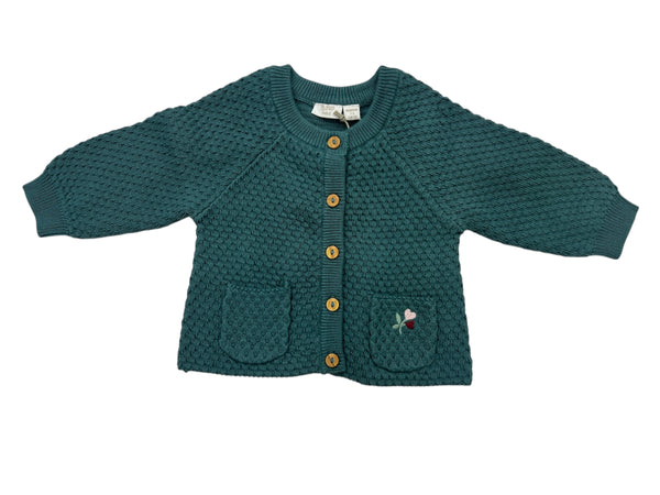 Cardigan tricot misto cotone neonata