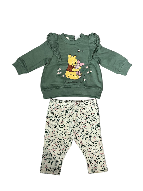 Jogging set in french terry di cotone stretch neonata