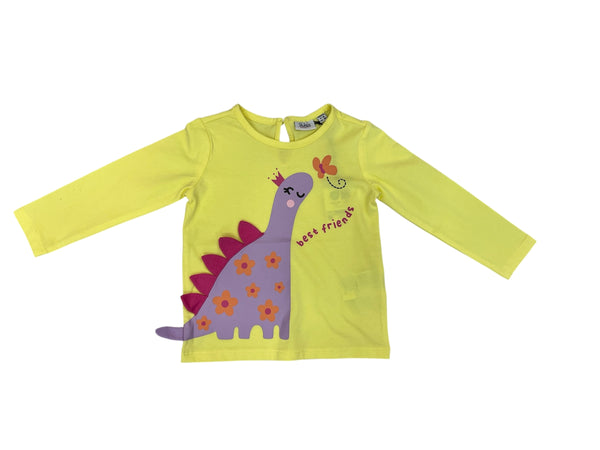 T-shirt in jersey di cotone stretch neonata