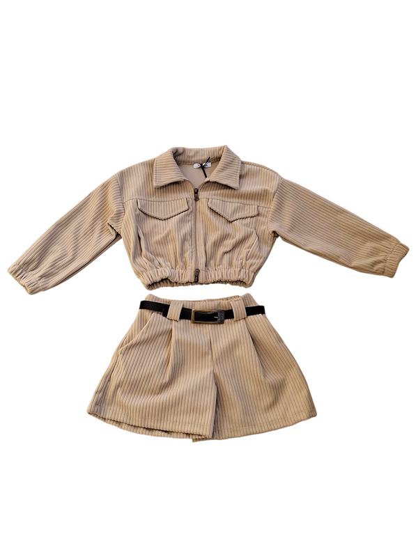 Cordinato in Velluto Bambina