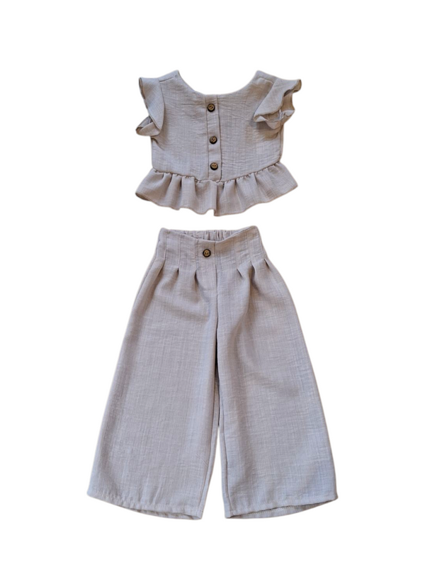 Completo Top+Pantalone a Palazzo