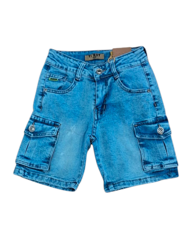 Bermuda cargo di jeans