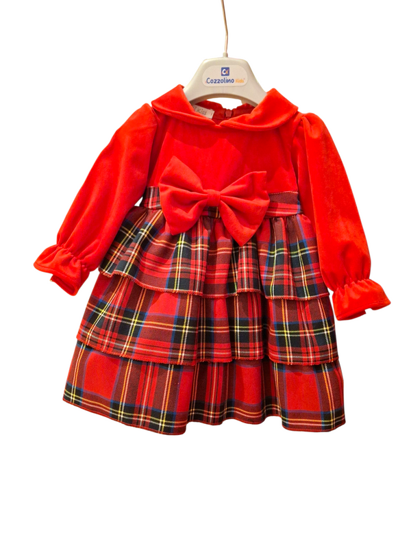 Abito con Balze Natalizio Neonata