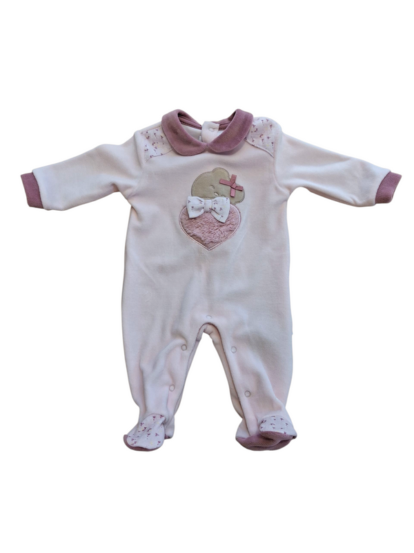 Tutina ciniglia con cuore peluche