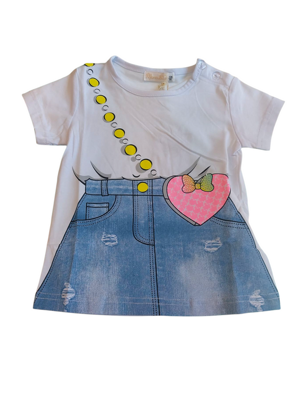T-shirt mezza manica con stampa