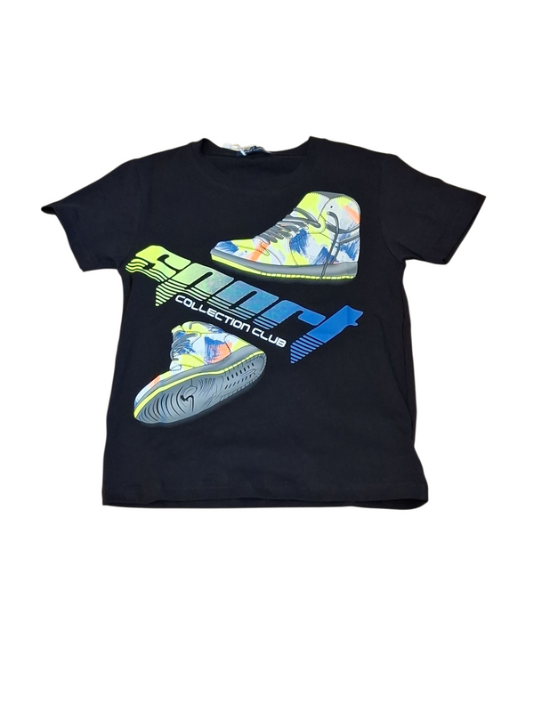 T-shirt con stampa fluo