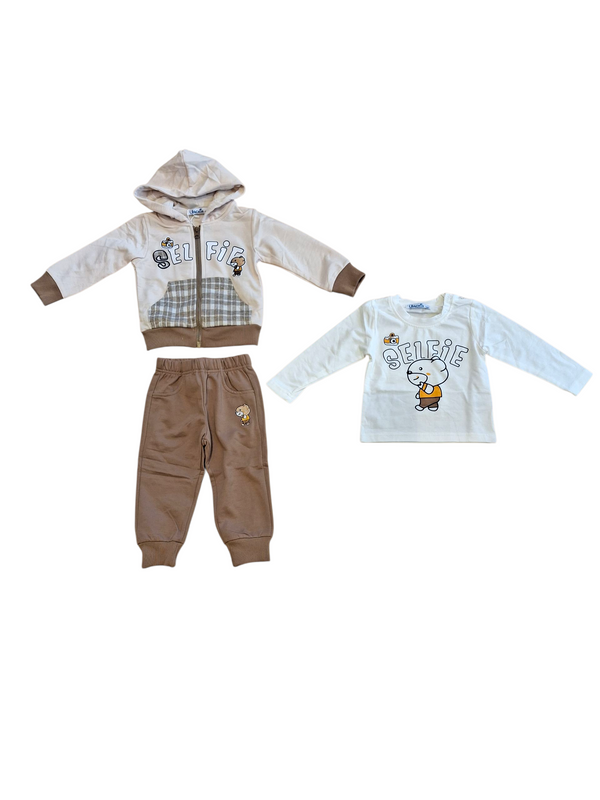 Tuta 3 pezzi con cappuccio