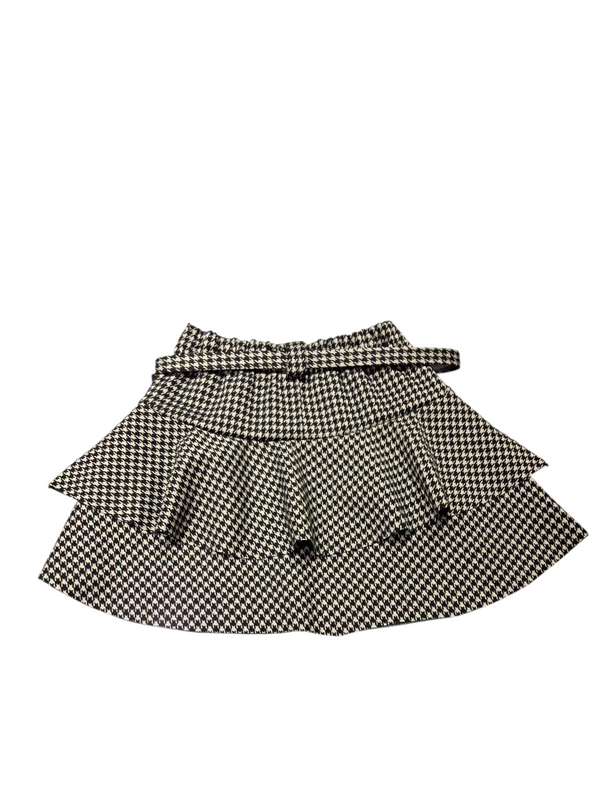 Gonna pied poule con balze