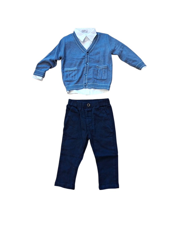 Completo 3 pezzi con cardigan