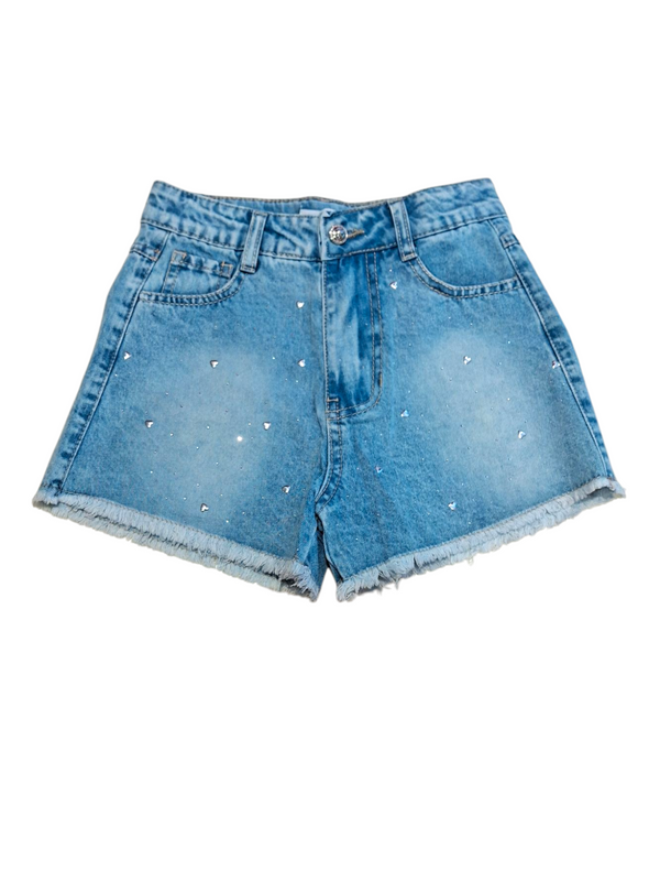Shorts con brillantini