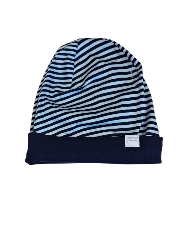 Cappellino in cotone rigato
