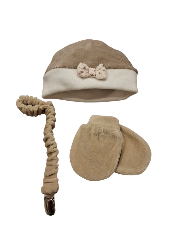 Set 3pz.Accessori Neonata