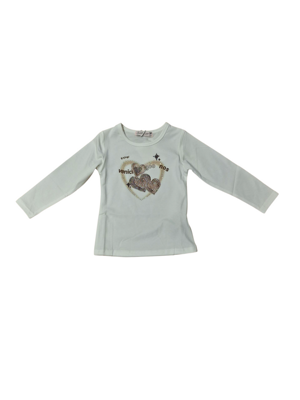 T-shirt con cuoricini