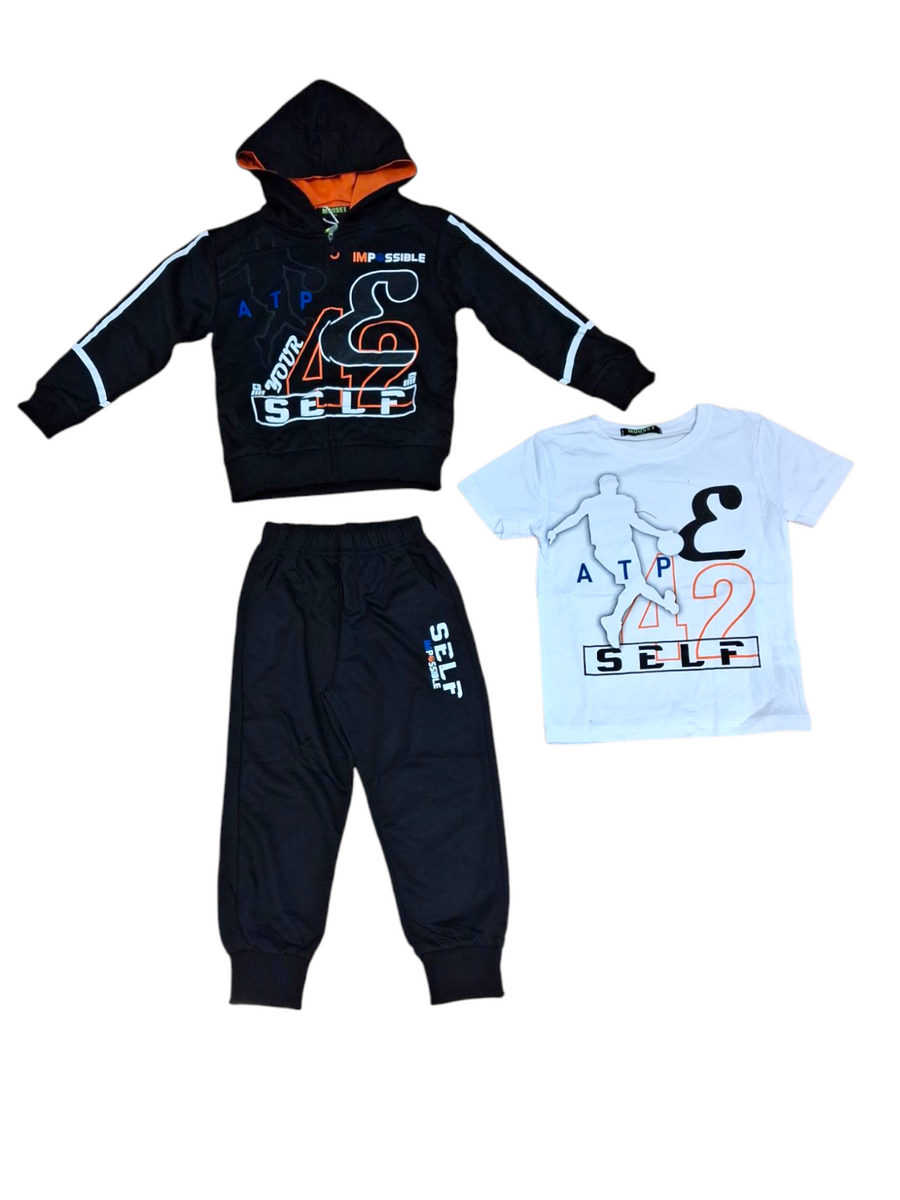 Tuta 3 pezzi con zip