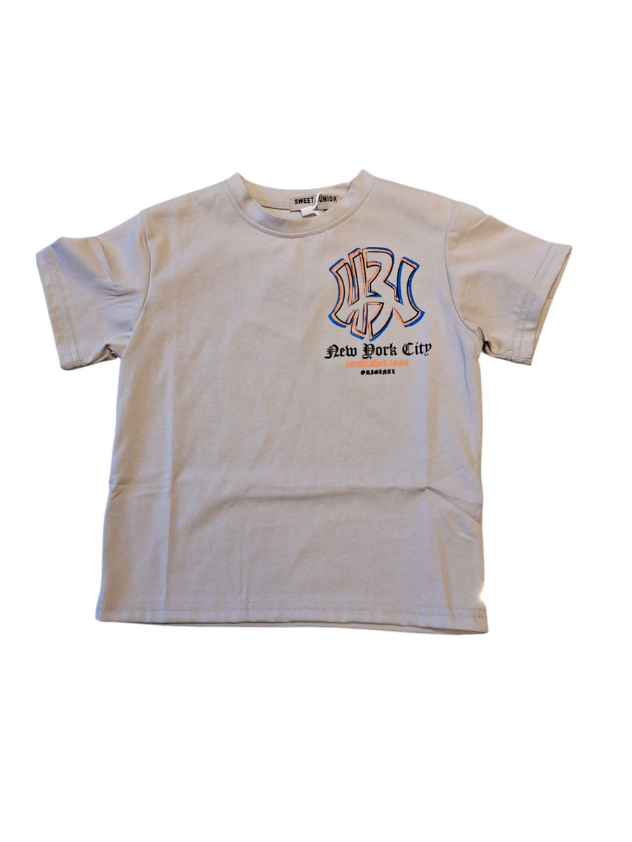 T-shirt con stampa sul retro